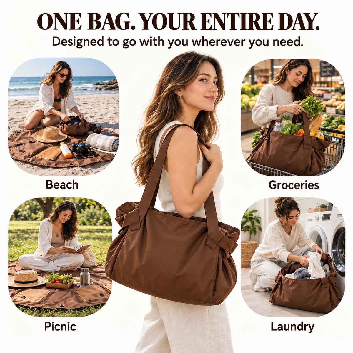 DAYYN everyday tote for outings and organising