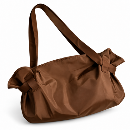 DAYYN™ brown convertible 2-in-1 tote bag, alternate studio view